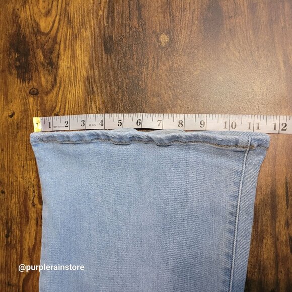 Kancan Jeans Size 31 High Rise Flare Stretch Light Wash Denim Western Rodeo - Picture 10 of 12